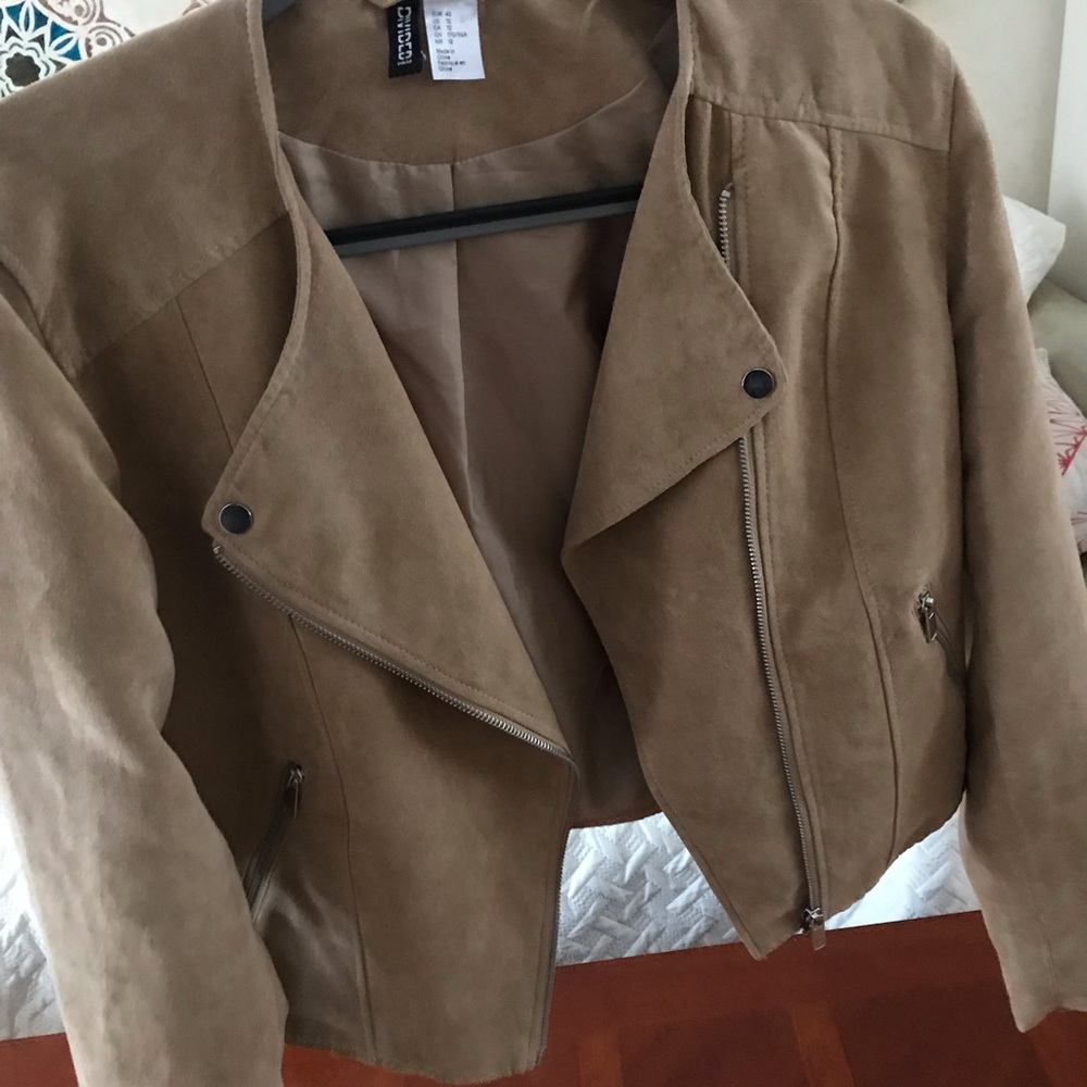 Tan suede H&M jacket